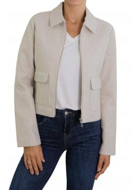 Cappotto corto con tasche, zip e colletto  Only 